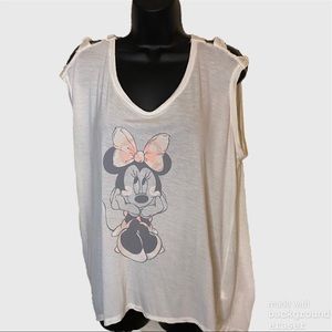 Disney Minnie Mouse Bow Shoulder Top